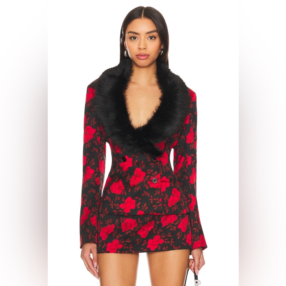 GUIZIO Murada Faux Fur Blazer